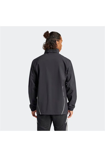 Adidas IJ7390 TIRO24 RA JKT Erkek Yağmurluk  Ceket Siyah Beyaz