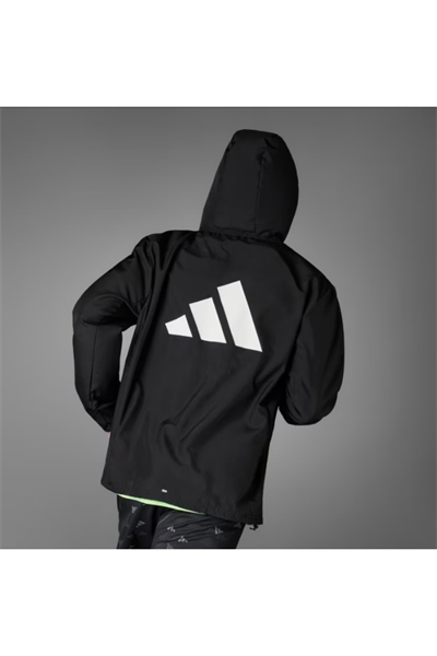 Adidas IL7230 RUN IT JACKET Unısex Erkek Rüzgarlık Ceket Siyah