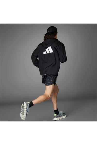 Adidas IL7230 RUN IT JACKET Unısex Erkek Rüzgarlık Ceket Siyah