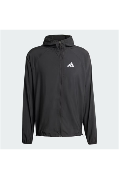 Adidas JZ7782 Run Ess JKT M Erkek Spor Ceket Siyah