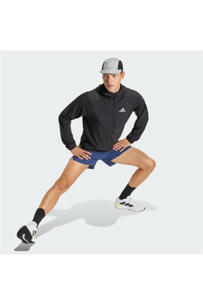 Adidas JZ7782 Run Ess JKT M Erkek Spor Ceket Siyah
