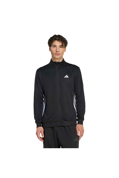 Adidas KA3481 WE ALLSET 3S TT Erkek Eşofman Üstü Siyah Beyaz