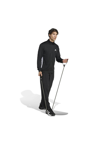 Adidas KA3481 WE ALLSET 3S TT Erkek Eşofman Üstü Siyah Beyaz
