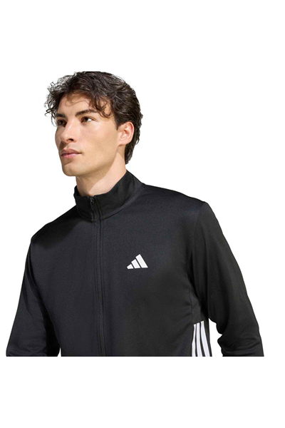 Adidas KA3481 WE ALLSET 3S TT Erkek Eşofman Üstü Siyah Beyaz