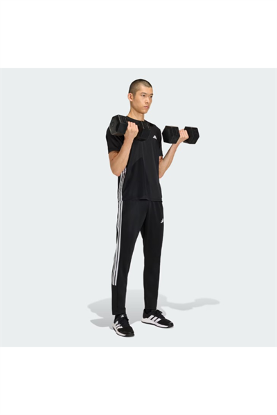 Adidas KA3590 WE ALLSET 3S PT Erkek Alt Eşofman Siyah Beyaz