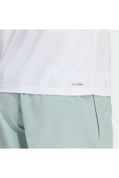 Adidas KD5436 WE BAS POLO Erkek Polo Yaka T-Shirt Beyaz