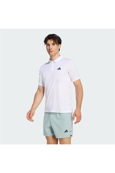 Adidas KD5436 WE BAS POLO Erkek Polo Yaka T-Shirt Beyaz