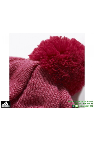 Adidas M67470 STRIPY PERUVIAN 2-6 Yaş Çocuk Beresi Pembe Beyaz