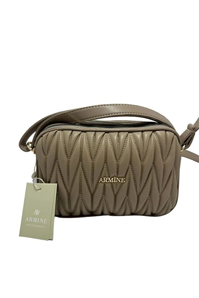 Armine 357 Kadın Omuz Çantası Vizon