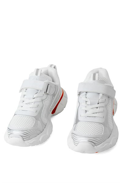 BoBe KIDS ADAM FLT Unisex Çocuk Spor Ayakkabısı Beyaz