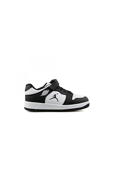 BoBe KIDS Haykat Kısa Flt Unisex Çocuk Sneaker Siyah Beyaz