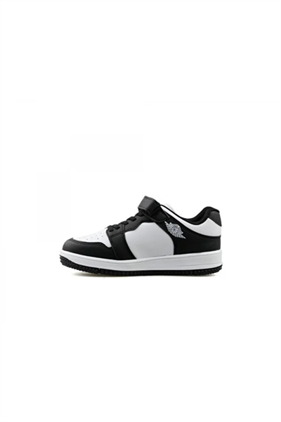 BoBe KIDS Haykat Kısa Flt Unisex Çocuk Sneaker Siyah Beyaz