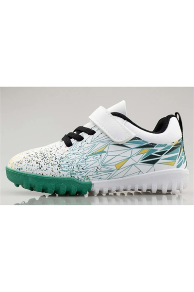 BoBe KIDS Messi Erkek Çocuk Halı Saha Ayakkabısı Beyaz