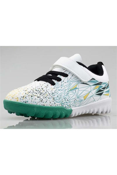 BoBe KIDS Messi Erkek Çocuk Halı Saha Ayakkabısı Beyaz