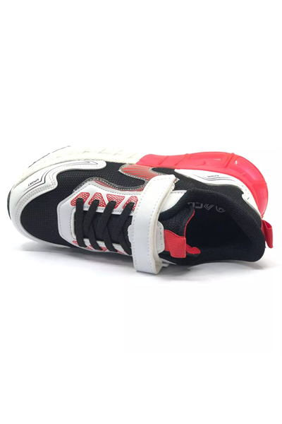 BoBe KIDS OWEN FLT Erkek Çocuk Spor Ayakkabısı Beyaz Kırmızı