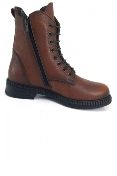 Castle Black 20912-1 Kadın Hakiki Deri Bot Taba