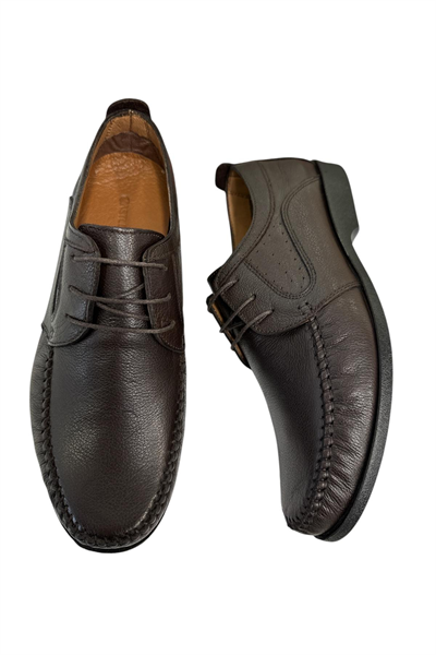 Castle Black 3075 Hakiki Deri Klasik Ayakkabı Kahverengi