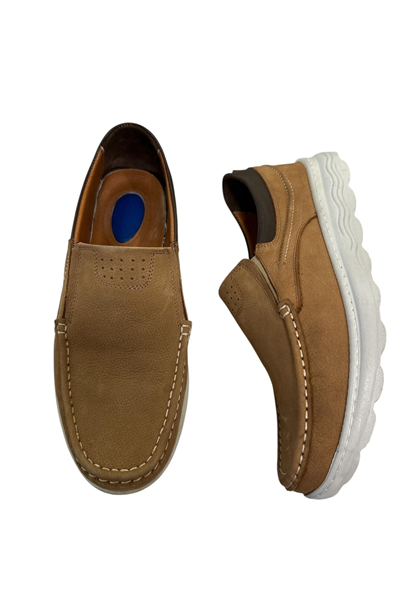 Castle Black 9959-2 Hakiki Deri Erkek Günlük Ayakkabı Vizon