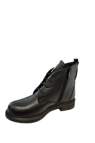 Castle Black YLDZ-20915-1 Kadın Hakiki Deri Klasik Bot Siyah
