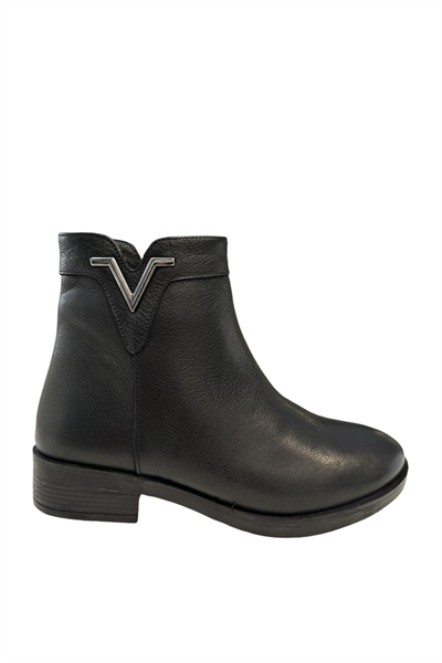 Castle Black YLDZ-21893-1 Kadın Hakiki Deri Klasik Bot Siyah