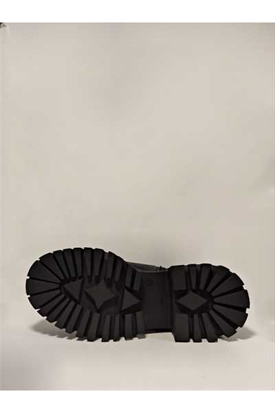 Castle Black YLDZ-23782-1 Hakiki Deri Kadın Botu Siyah