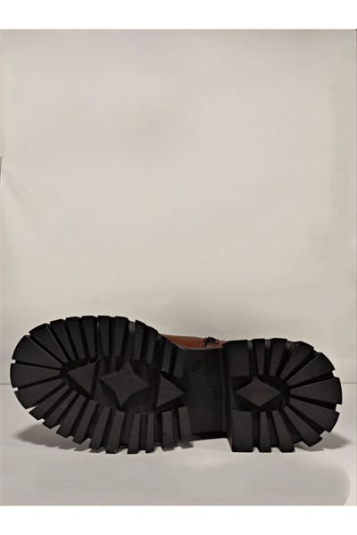 Castle Black YLDZ-23782-1 Hakiki Deri Kadın Botu Taba