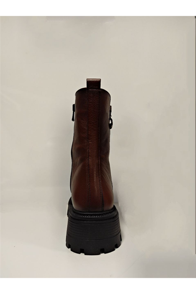 Castle Black YLDZ-23782-1 Hakiki Deri Kadın Botu Taba