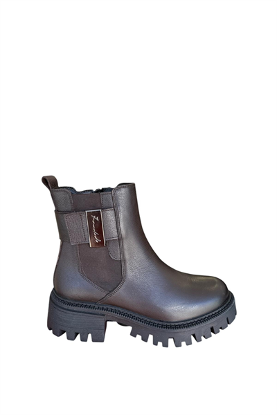 Castle Black YLDZ-23783-1 Kadın Hakiki Deri Klasik Bot Kahverengi