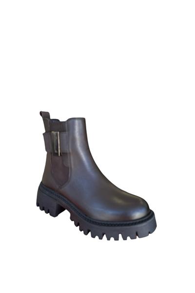 Castle Black YLDZ-23783-1 Kadın Hakiki Deri Klasik Bot Kahverengi