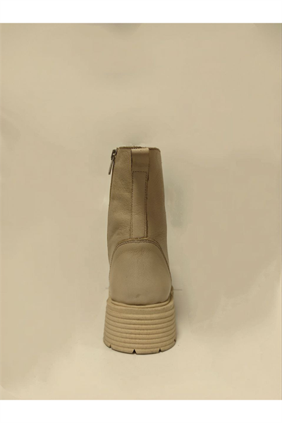 Castle Black YLDZ-23820-1 Hakiki Deri Kadın Bot bej