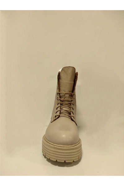 Castle Black YLDZ-23820-1 Hakiki Deri Kadın Bot bej