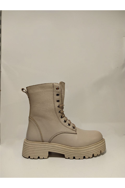 Castle Black YLDZ-23820-1 Hakiki Deri Kadın Bot bej