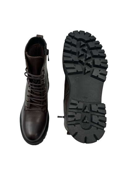 Castle Black YLDZ-23820-1 Kadın Hakiki Deri Bot Kahverengi