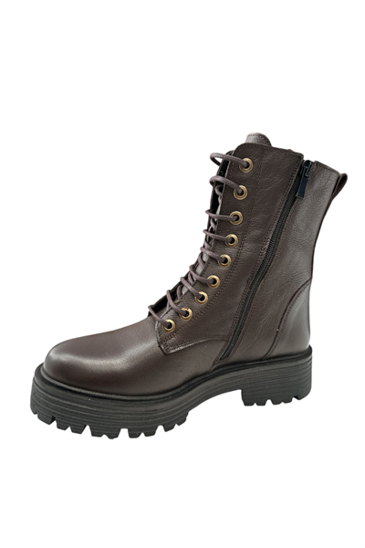 Castle Black YLDZ-23820-1 Kadın Hakiki Deri Bot Kahverengi