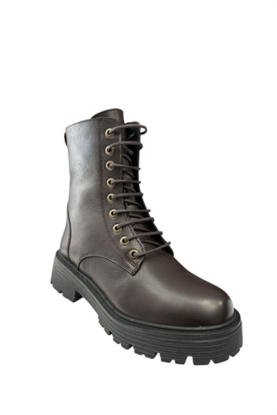 Castle Black YLDZ-23820-1 Kadın Hakiki Deri Bot Kahverengi