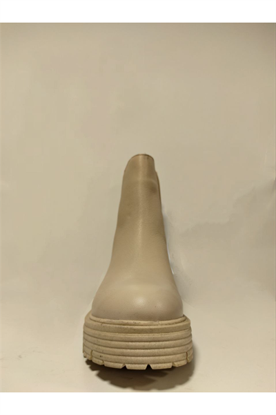 Castle Black YLDZ-23821-1 Hakkiki Deri Kadın Bot bej