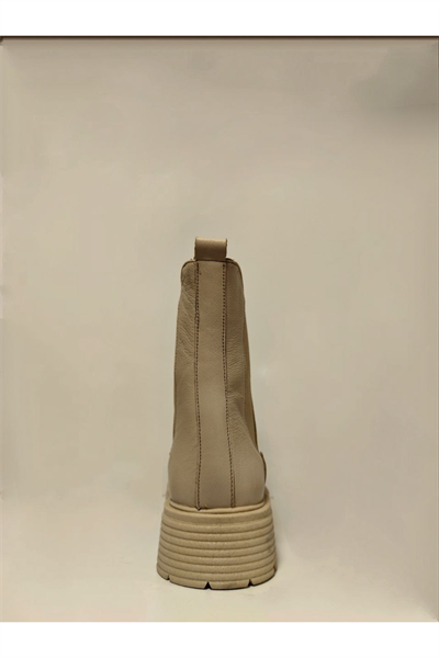 Castle Black YLDZ-23821-1 Hakkiki Deri Kadın Bot bej