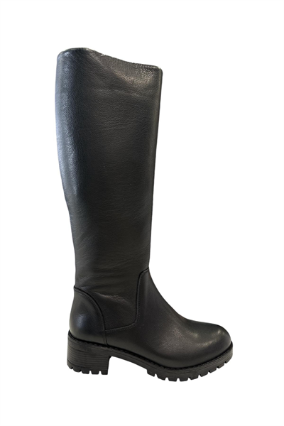 Castle Black YLDZ-26900-1 Kadın Hakiki Deri Çizme Siyah