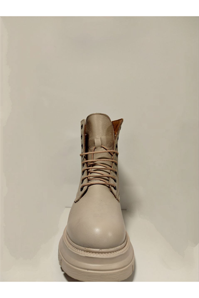 Castle Black YLDZ-27400-1 Kadın Hakiki Deri Bot bej