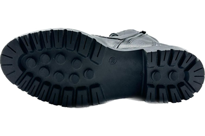 Castle Black YLDZ-3757-1 Siyah Hakiki Deri Kadın Bot Siyah