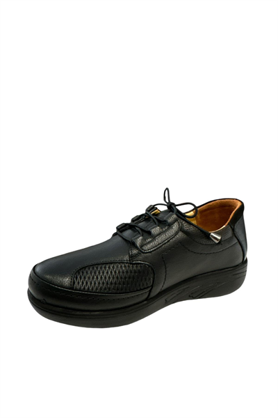 Castle Black YLDZ-42632 Kadın Hakiki Deri Ortopedik Comfort Ayakkabı Siyah