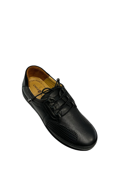 Castle Black YLDZ-42632 Kadın Hakiki Deri Ortopedik Comfort Ayakkabı Siyah