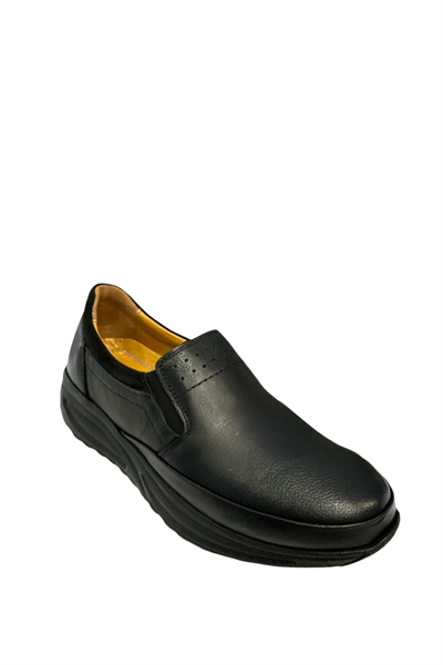 Castle Black YLDZ-42638 Kadın Hakiki Deri Ortopedik Comfort Ayakkabı Siyah