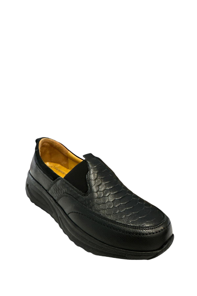 Castle Black YLDZ-42639 Kadın Hakiki Deri Ortopedik Comfort Ayakkabı Siyah