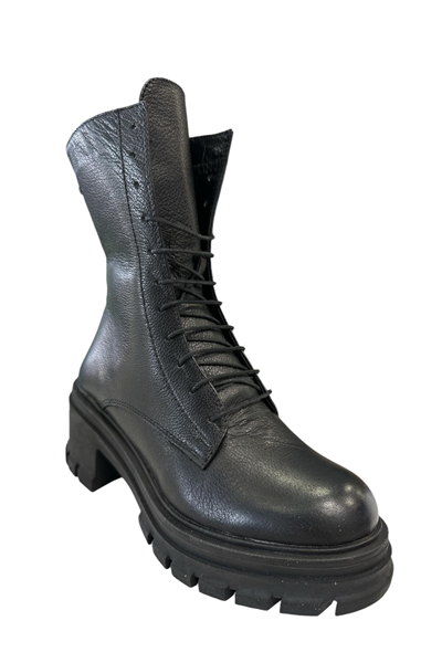 Castle Black YLDZ-52671-1 Kadın Hakiki Deri Klasik Bot Siyah