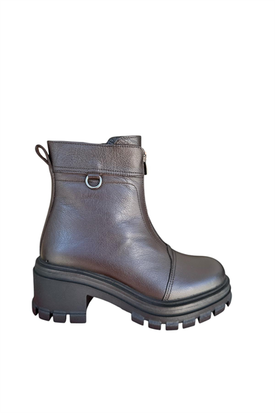 Castle Black YLDZ-52674-1 Kadın Hakiki Deri Klasik Bot Kahverengi