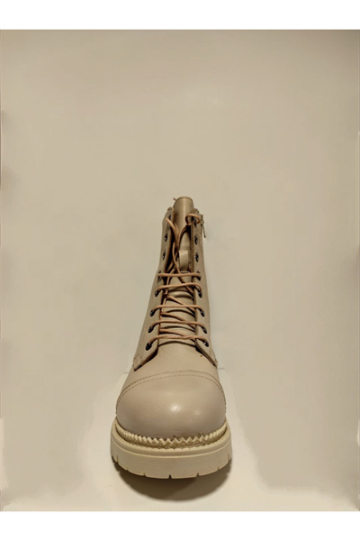 Castle Black YLDZ-52682-1 Bej Hakiki Deri Kadın Bot bej