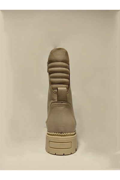 Castle Black YLDZ-52682-1 Bej Hakiki Deri Kadın Bot bej