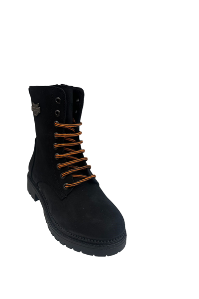 Castle Black YLDZ-90006-9 Hakikki Deri Kadın Bot Siyah