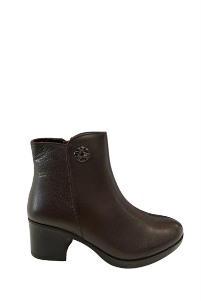 Castle Black YLDZ-92160-1 Kadın Hakiki Deri Klasik Bot Kahverengi